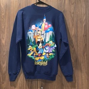 Disneyland Navy Crewneck Castle Sweatshirt